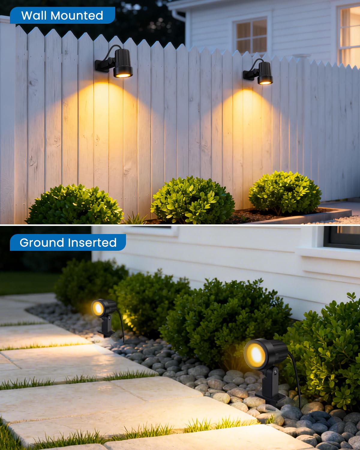 ZZXX IP66 waterproof outdoor lights endure rain and seasonal use